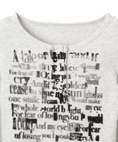 WEGO ヘンリーネックグラフィックピチトップス