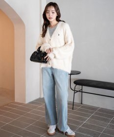 WEGO 【25年秋冬新作/WEB限定】別注USPOLOシャギーニットカーデ