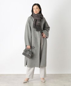 MOONBAT 【WEB限定】FURLA ウール100％ 大判プレーンストールマフラー/幅60cm