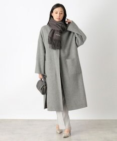 MOONBAT 【WEB限定】FURLA ウール100％ 大判プレーンストールマフラー/幅60cm