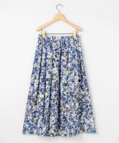 組曲 S ヘアリーフラワープリント スカート