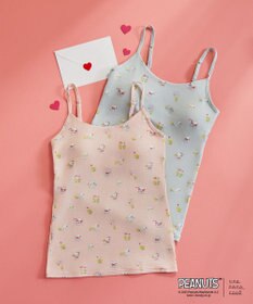 une nana cool 【スヌーピー】PEANUTS × une nana cool カップ付きキャミソール SNOOPY