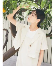 earth music&ecology リサイクルポリエステルブレンドショートシャツ