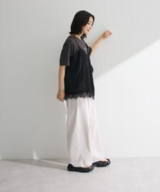 Green Parks レースドッキングサテンビスチェ