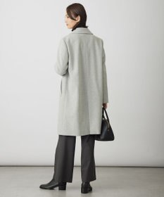 J.PRESS LADIES S ショートビーバー ロング丈 ステンカラー コート