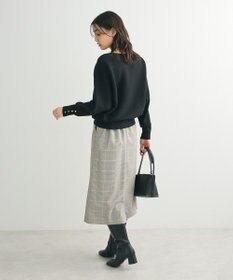 Green Parks もちやわ袖釦ドルマンニットプルオーバー