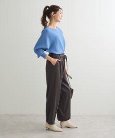 Green Parks もちやわ袖釦ドルマンニットプルオーバー