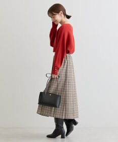 Green Parks もちやわ袖釦ドルマンニットプルオーバー