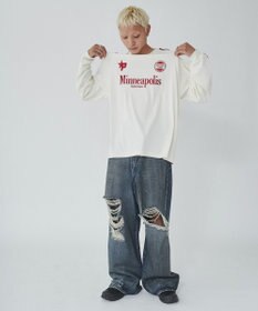 WEGO 【ユニセックス着用ITEM】ラインゲームロゴT（LS）