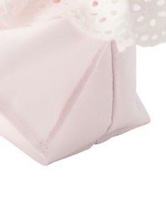 Maison de FLEUR サテンフロントフリルスクエアトートバッグ