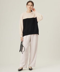 自由区 【洗える】ソフトコーデュロイワイド パンツ