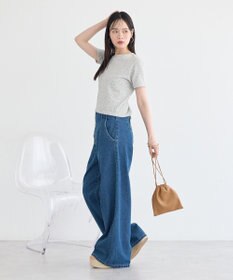 earth music&ecology アイレットミニ裏毛Tシャツ