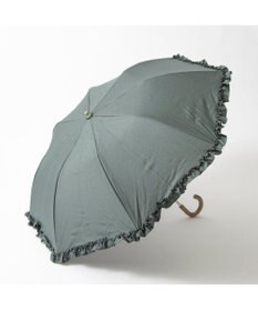 UNBILLION カシュネ cachenez / 【晴雨兼用】【日傘】 シャンプレーフリルトップレス折りたたみ傘