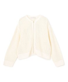 UNFILO クロシェレースニット ZIPカーディガン