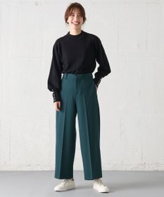 ANY 【ウエストゴム/リントラク加工/裏起毛/ストレッチ】シークレットウォーム　ワイドパンツ