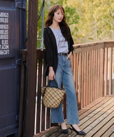 Tiaclasse シーグラスチェックバッグ