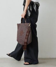 russet スリム2WAYトートバッグ <ナイロンラフィア>(CE-1717-WEB)