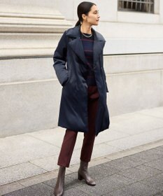 自由区 L 【19号サイズまで展開】TRギャバ裏起毛テーパード パンツ