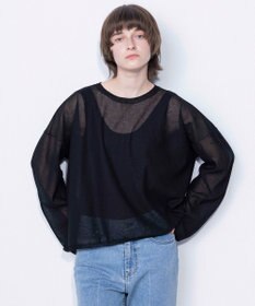 NAVE 【ReNAVE・洗える】シアーニット ロングスリーブ