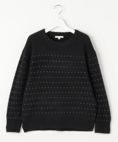 自由区 ウールジャカードラメ ニット