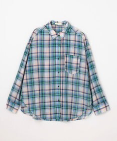 ANY シアーチェックシャツ