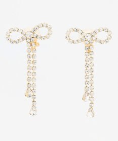 組曲 【好評につき追加販売】ダイヤレーンリボンイヤリング