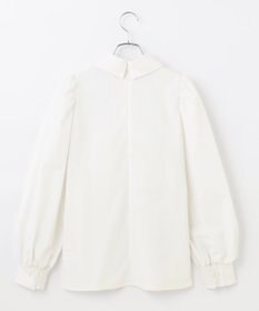 #Newans 【セレモニーにも】下から着られちゃう！尖り襟パフスリーブブラウス