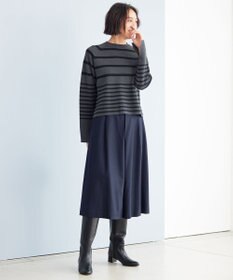 自由区 【洗える】ウォッシャブルウールサキソニーキュロット パンツ