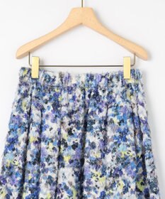 組曲 S ヘアリーフラワープリント スカート