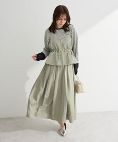 Green Parks 袖チュールリブプルオーバー