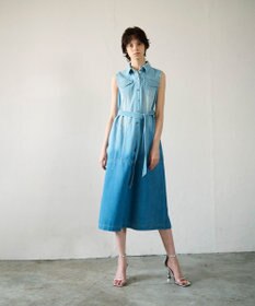 GRACE CONTINENTAL デニムストレートロングワンピース2