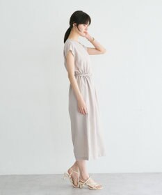 YECCA VECCA リネンライクスキッパーワンピース