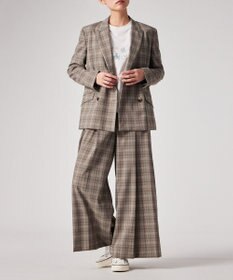 Paul Smith チェック ピークドラペル ダブルジャケット