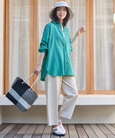 ANY 【ウエストゴム/UVケア/接触冷感】清涼リラックスワイドパンツ