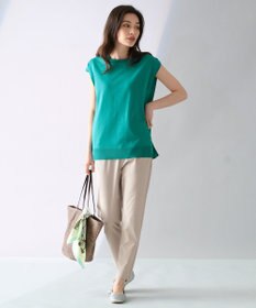 ANY 【洗濯機可】フレンチスリーブニットプルオーバー