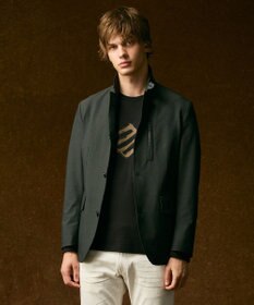 JOSEPH ABBOUD 【柔らかな肌触り】ソフトスムースダイヤロゴプリント Tシャツ