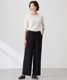 J.PRESS LADIES 【洗える】BASIC HT COTTON クールネック プルオーバー