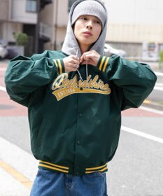 WEGO 【ユニセックス着用ITEM】フードワッペンスタジャン