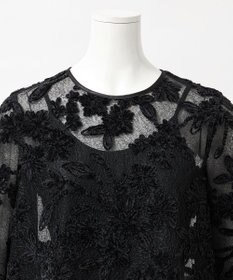 23区 【GOLD LABEL】フロッキーエンブロイダリー ブラウス