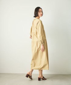 #Newans 【撥水加工/洗濯機可能】〈全身をさりげなくカバー〉リラクシーティアードワンピース