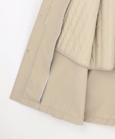 自由区 S コットンナイロンタッサースタンドカラー コート