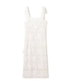 GRACE CONTINENTAL ケミカルフラワーレースワンピース