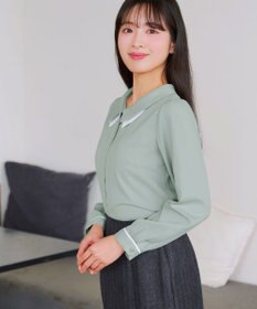 Tiaclasse レイヤードカラーブラウス