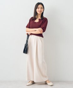 earth music&ecology ビット付きニットプルオーバー