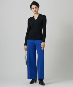 ICB 【新色追加・洗える】エクストラファインメリノ Vネックプルオーバー