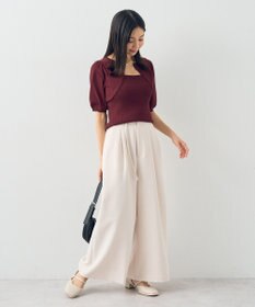 earth music&ecology ビット付きニットプルオーバー