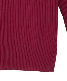 earth music&ecology 【洗濯機洗い可】スクエアホルターネックリブプルオーバー