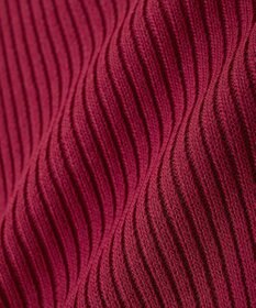 earth music&ecology 【洗濯機洗い可】スクエアホルターネックリブプルオーバー