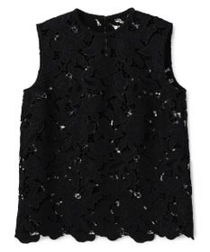 BEIGE， CITRINE / エンブロイダリーレースノースリーブブブラウス