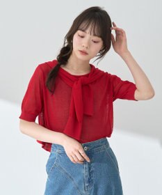 earth music&ecology ＳＥＴ２点シアーニットプルオーバー＋カーディガン